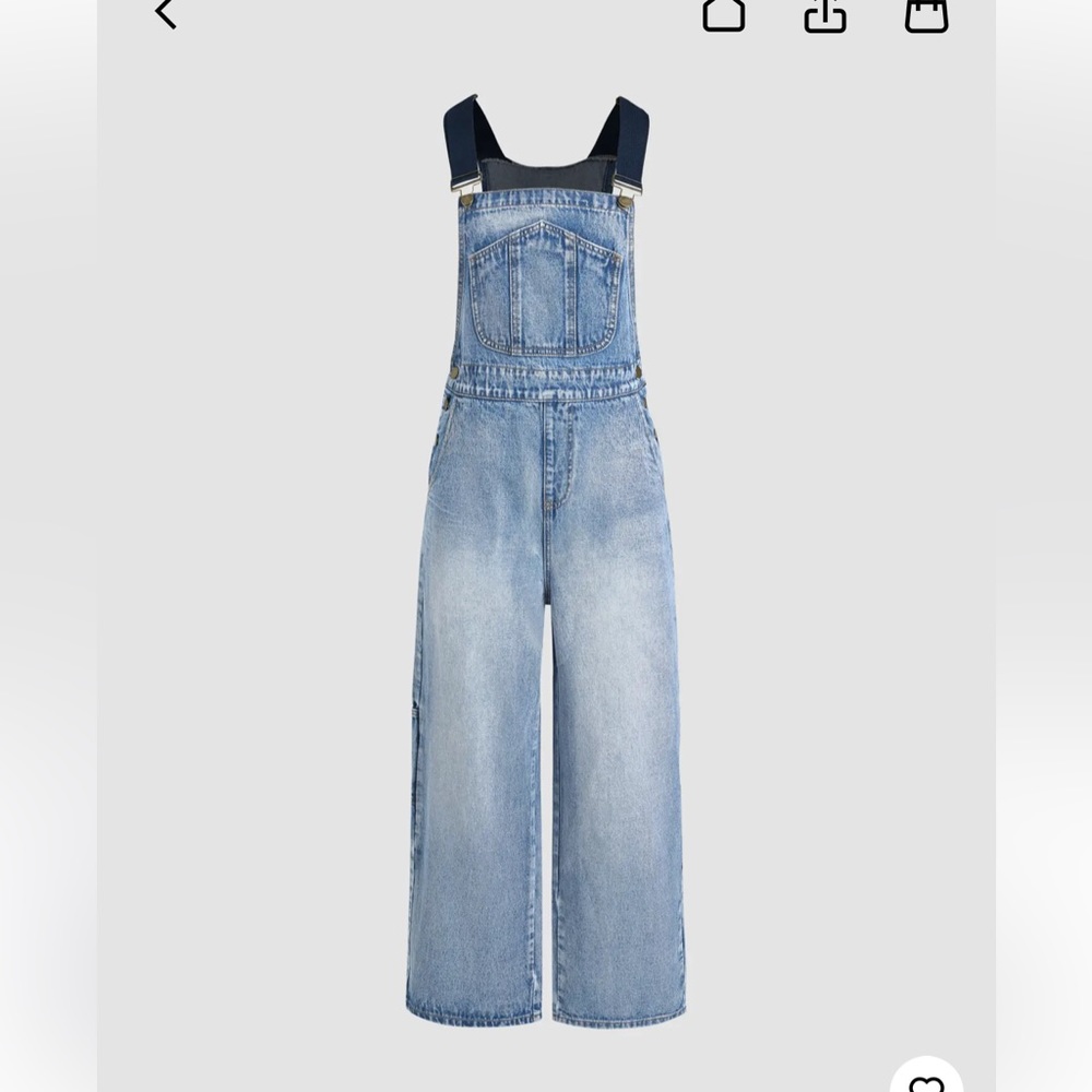 Cider wide leg overalls, size small, NWT.